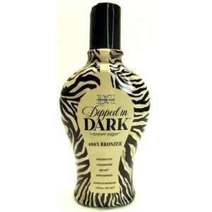 Brown Sugar Dipped in Dark 400X Bronzer Tanning Lotion 7.5oz Hyaluronic Collagen
